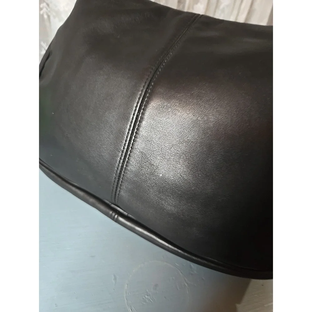 Vintage Coach Black Crossbody Pre94 4017 Light Hobo Leather Bag Large Zip (s2)